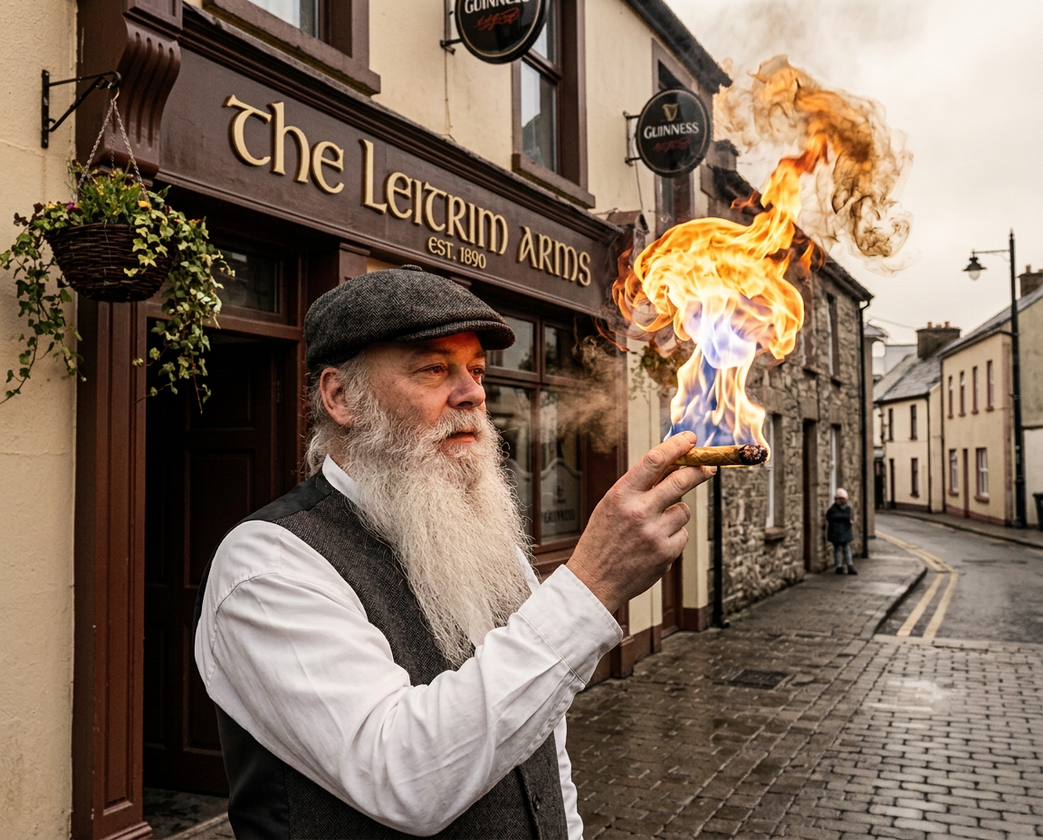 Firefly_Gemini Flash_want to change this cigget into fire  colour smoke flame and cap man and standing out 677618.png