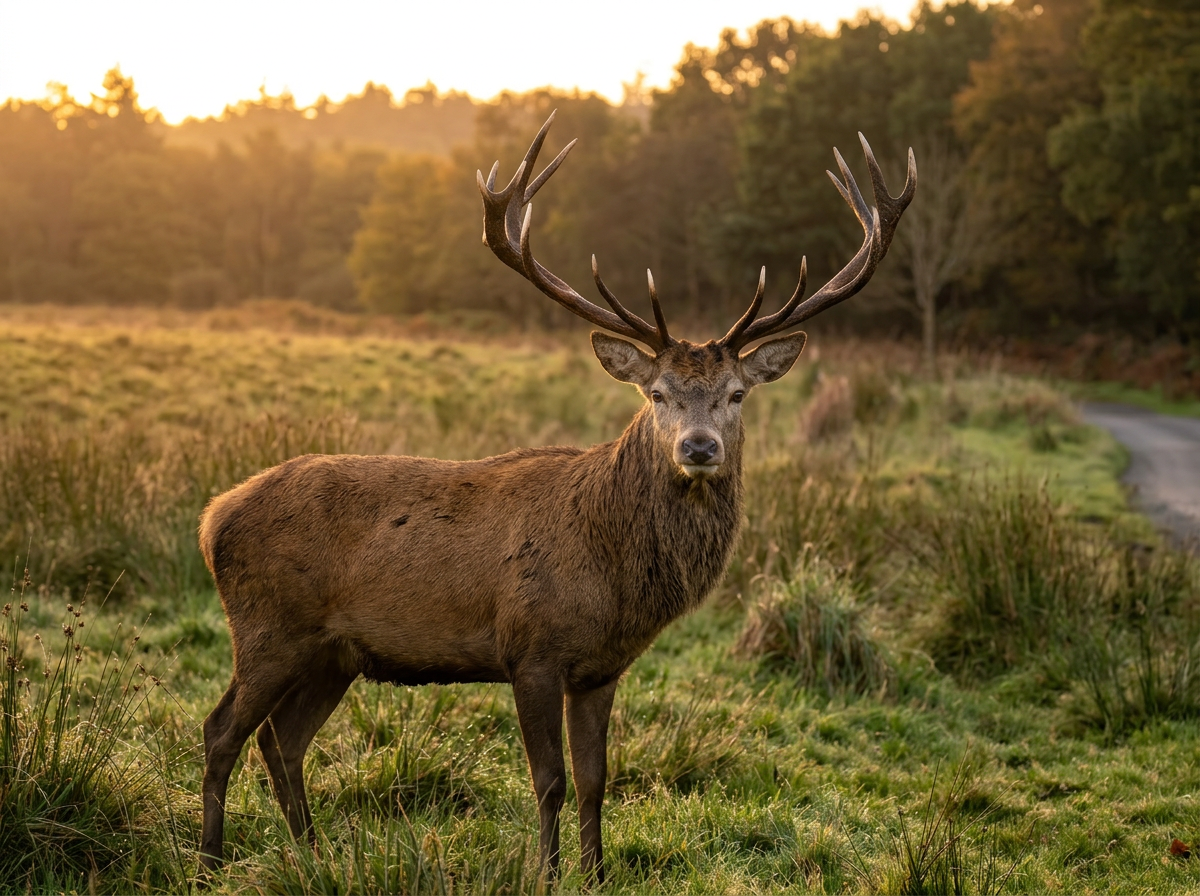 Firefly_want to clarify and clearly this photo and sunrise morning and the red stag look at m 923706.png