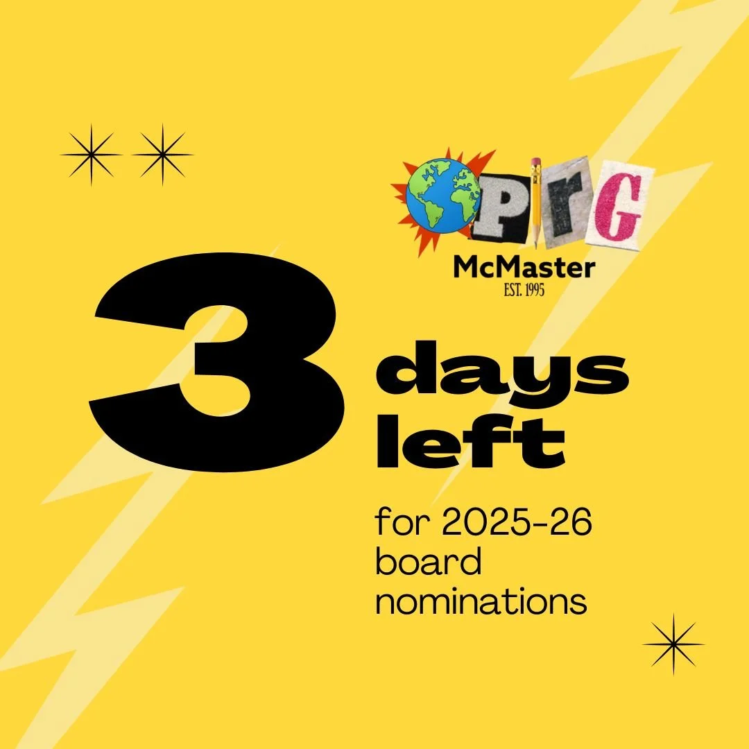 Completed board nominations are due this Tuesday!

You can find the link with the form and more information in oprigmcmaster's bio.