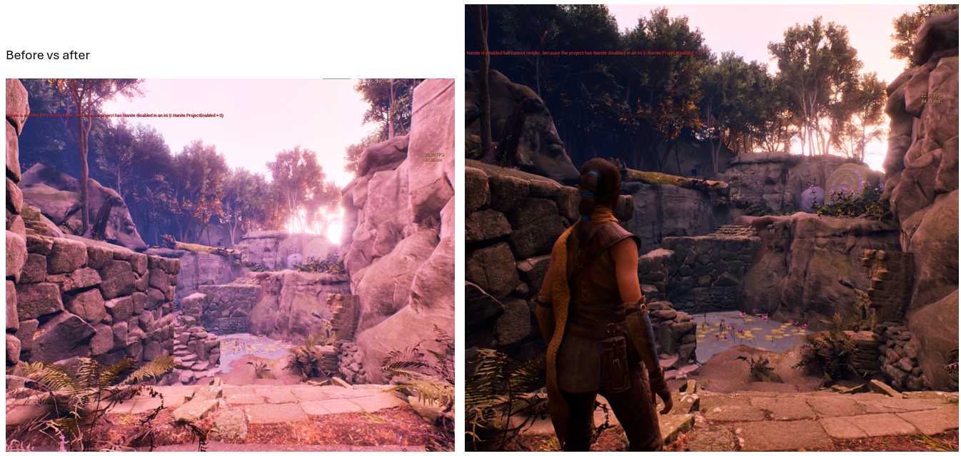 separated the post process volumes for added readability
