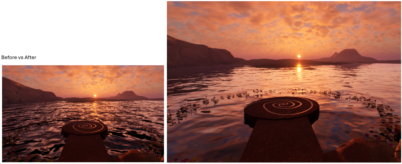 made water shader more readable, and have the waves affect not only the refraction but also the normal map