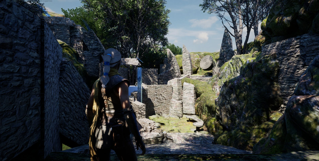 tileable ground materials, custom skybox, water shader
