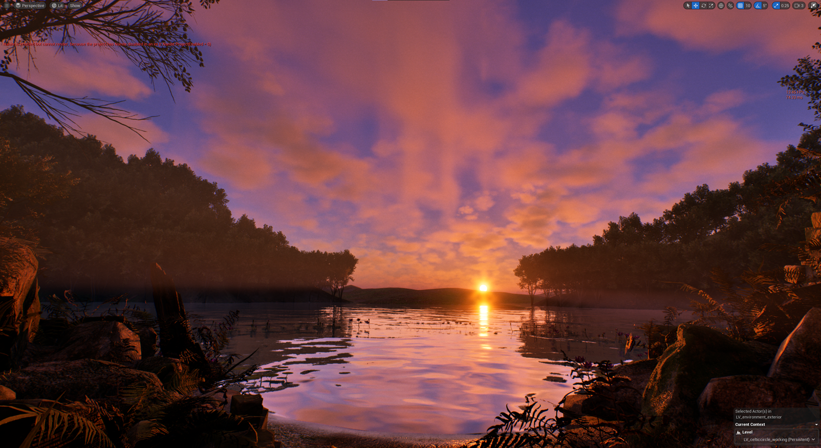 overhauled clouds, lighting, composition, colour grading in order to get closer to the concept