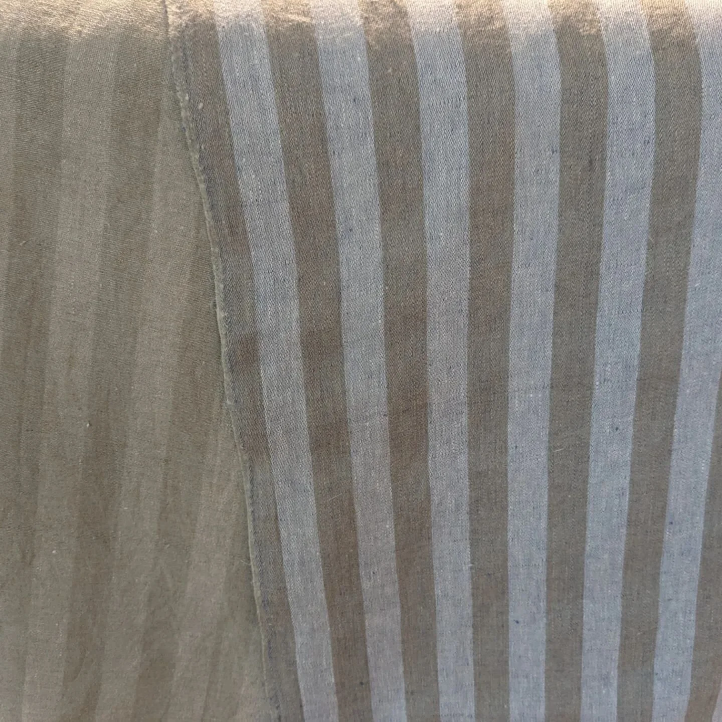 This striped satin was supposed to be quick - a stash-busting sample, more or less. Then it languished on my loom for months, oops.

I guess nothing is quick when you're weaving at 60 EPI. Plus, I have no plans for this fabric, so I wasn't motivated 