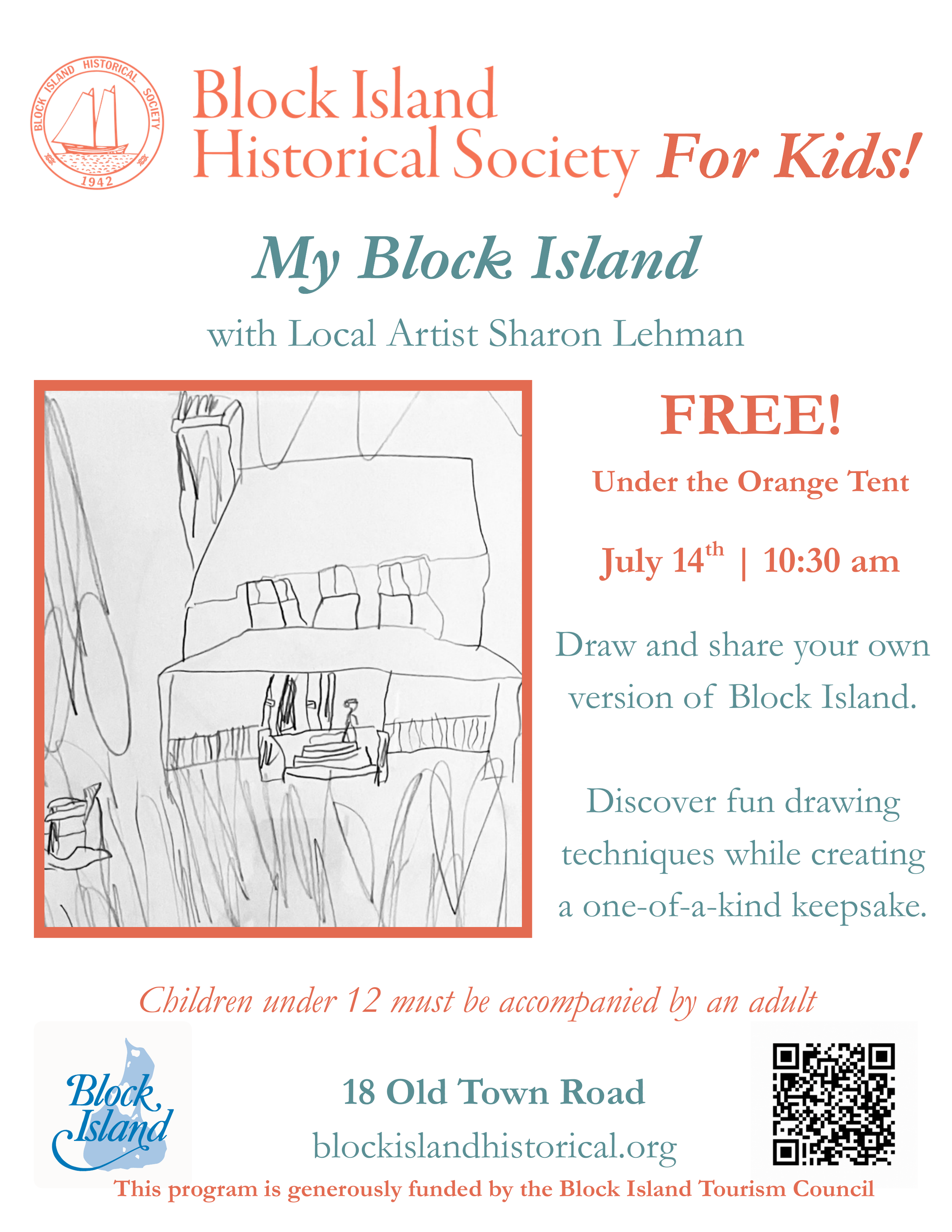 My Block Island, with Local Artist Sharon Lehman (Kids’ Event)