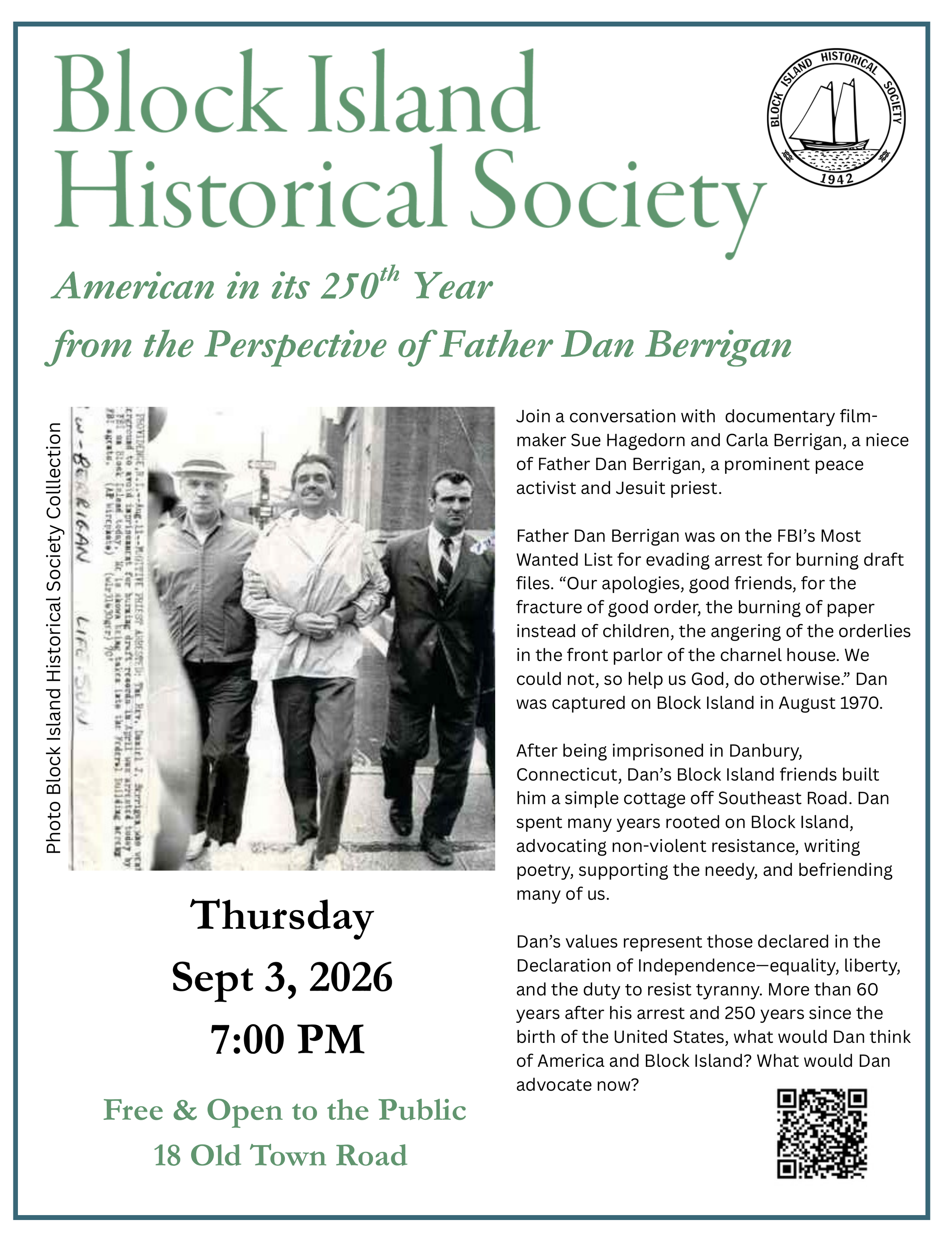 America in its 250th Year From the Perspective of Father Dan Berrigan, with Susan Hagedorn, Carla Berrigan and Others