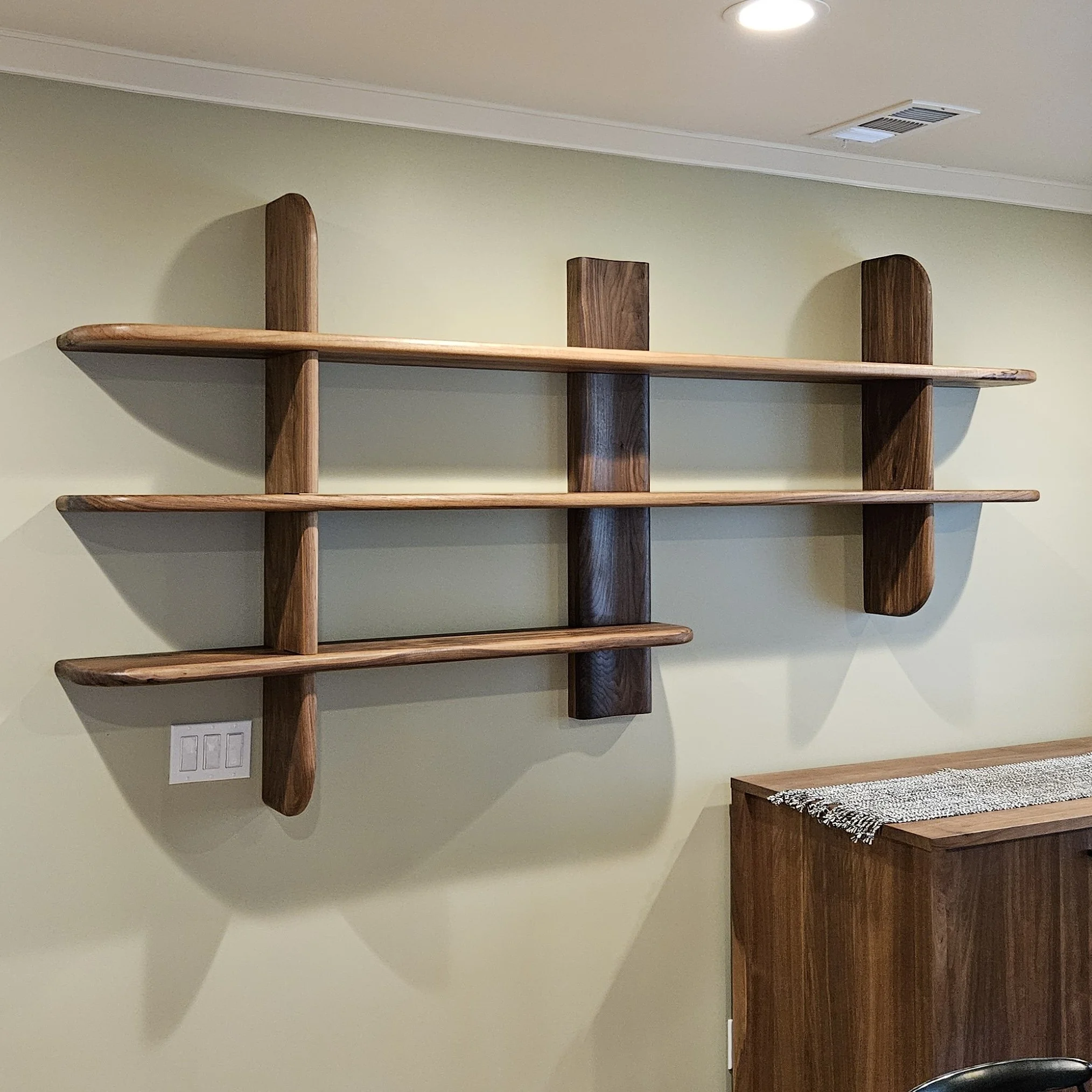 Walnut Shelves