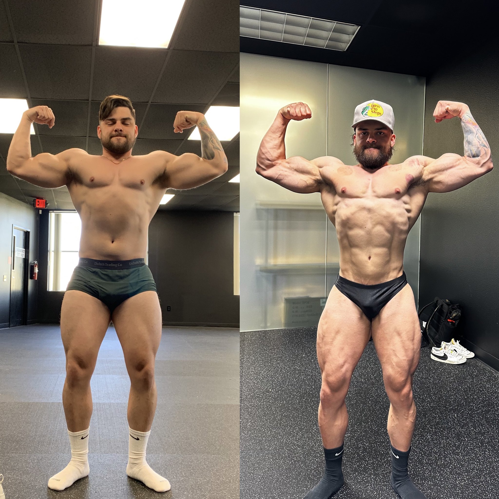 Muscle-building transformation from personal training in South Orange County