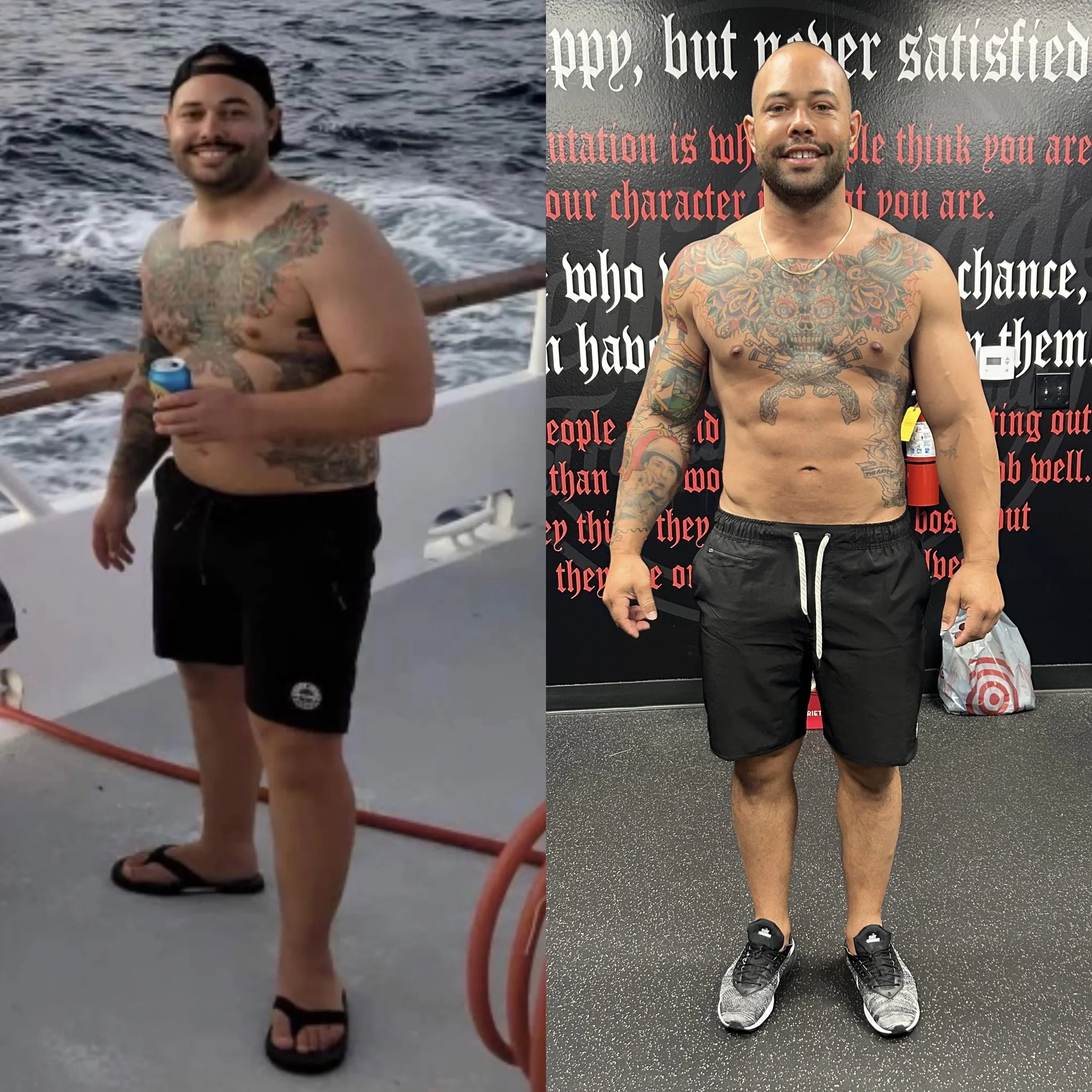 Before and after results from personal training for South Orange County residents
