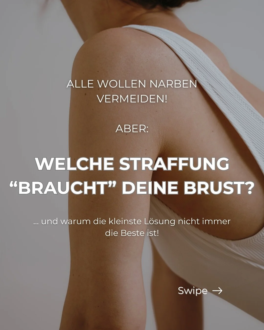 .
BRUSTSTRAFFUNG- ABER WELCHE TECHNIK?

Narbenfreie Straffung?
Klingt zu sch&ouml;n um wahr zu sein!

Und ganz ehrlich - ist es auch!

Insbesondere bei st&auml;rker erschlafften Gewebe braucht die Brust eine Neuformung in allen Dimensionen! 
Und das 