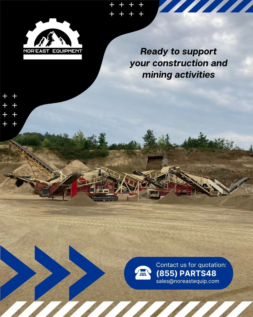 From critical wear parts to field service, Nor&rsquo;East Equipment is here to keep your operation running strong and steady. Less downtime. More uptime. Every time.

🛠️ Reliable parts
🚧 On-site service
📦 Fast delivery

#ConstructionLife #Material