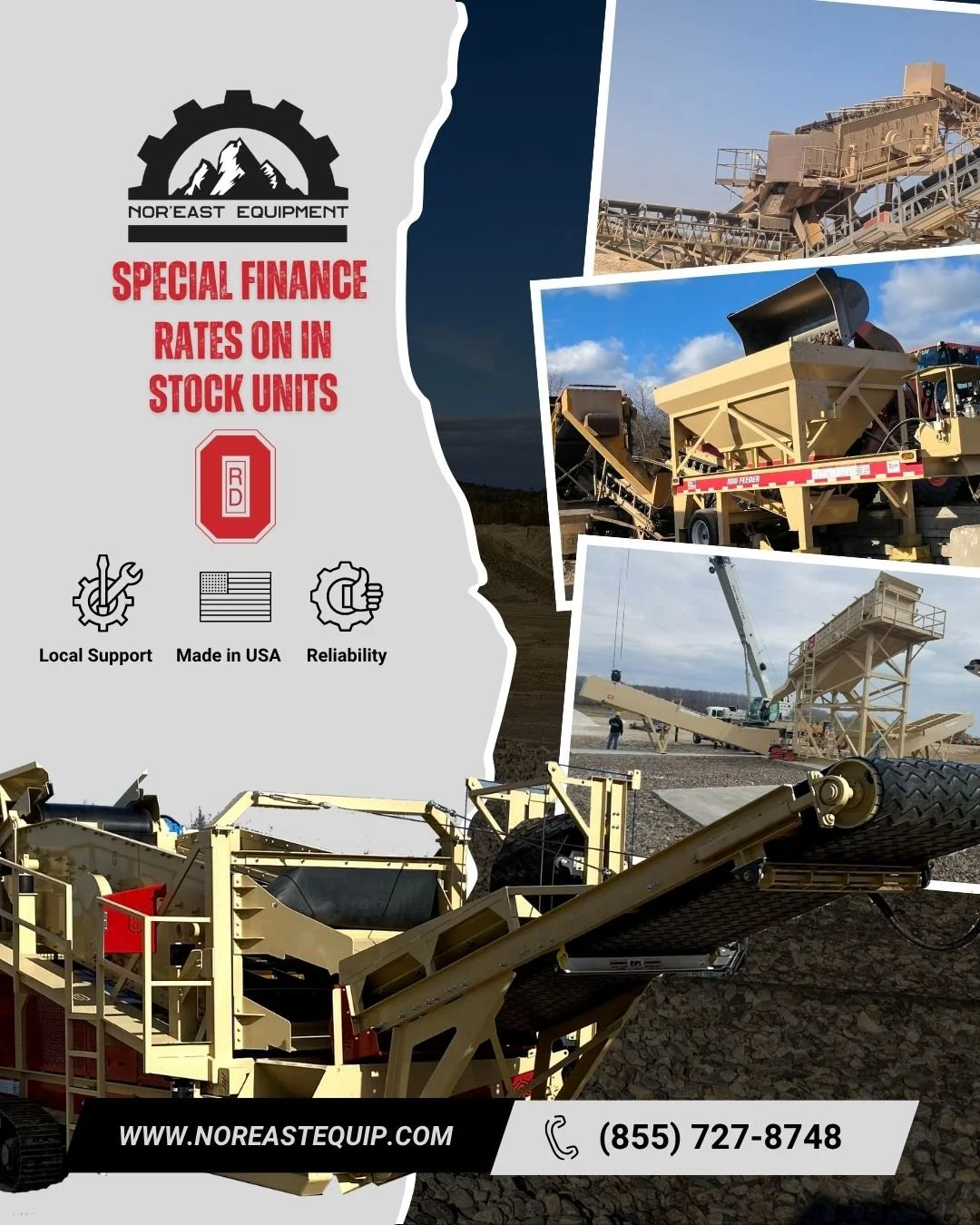 It&rsquo;s that time of year again &mdash; take advantage of special financing rates on all in-stock RD Olson Mfg units AND make the most of end-of-year tax benefits before 2025 closes out! 💰

Upgrade your crushing &amp; screening fleet, boost produ