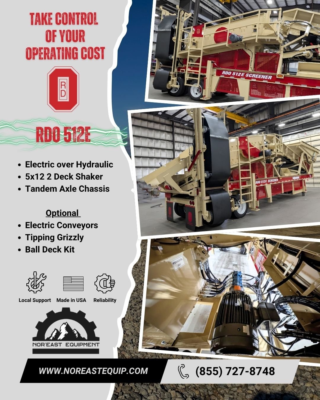 Fuel prices up, down&hellip; and everywhere in between.

That&rsquo;s why more operations are looking at electric drive options like this RD Olson 512E Electric Screener ⚡

Lower fuel dependency, more predictable operating costs, and efficient perfor