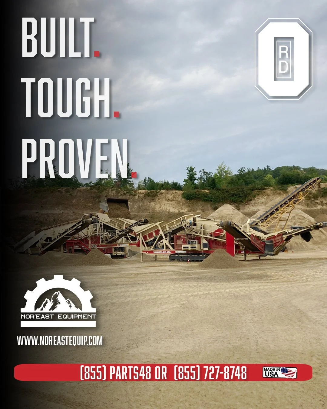 RD Olson equipment is engineered to handle demanding aggregate and material processing applications with the durability and performance producers depend on every day.

Nor'East Equipment is Proud to represent RD Olson Mfg.
#RDOlson #Aggregate #Crushi