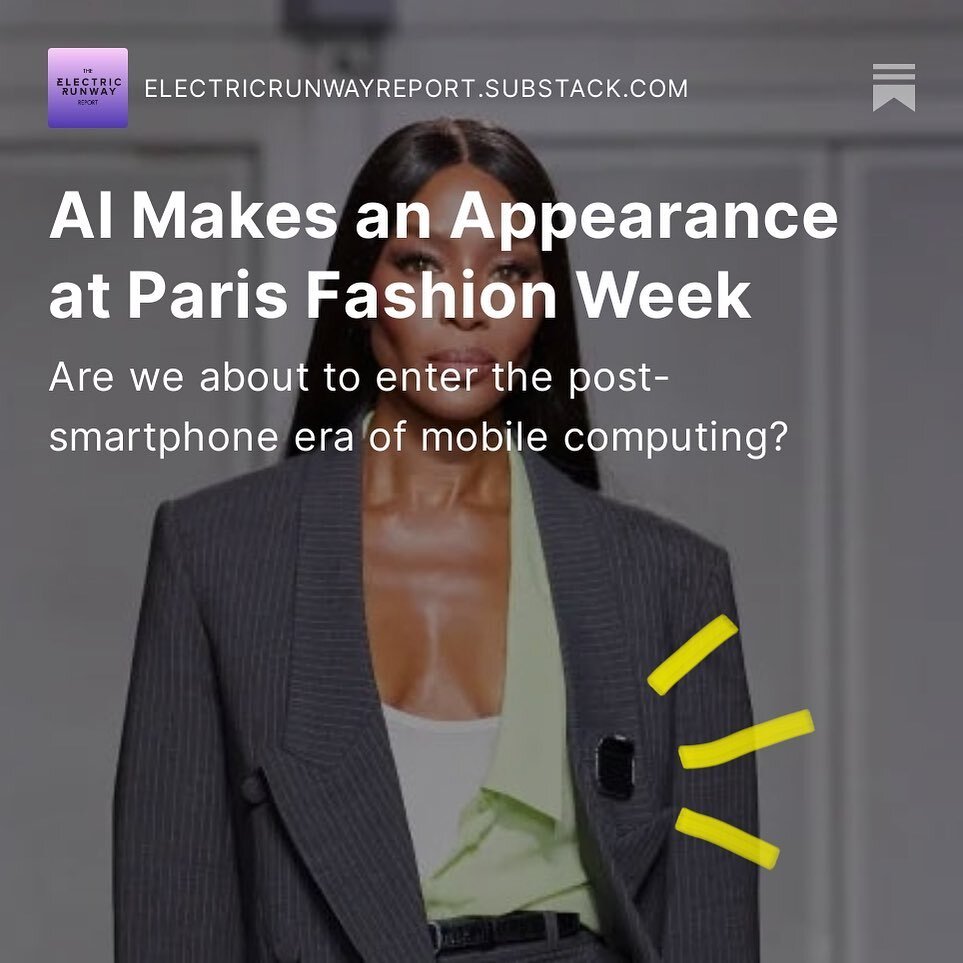 @hu.ma.ne teased their new wearable AI pin at @coperni during Paris Fashion Week. Are we crawling out of the trough of disillusionment and towards a plateau of productivity when it comes to #wearabletech ? Read the latest on our Substack 💌 Link in b