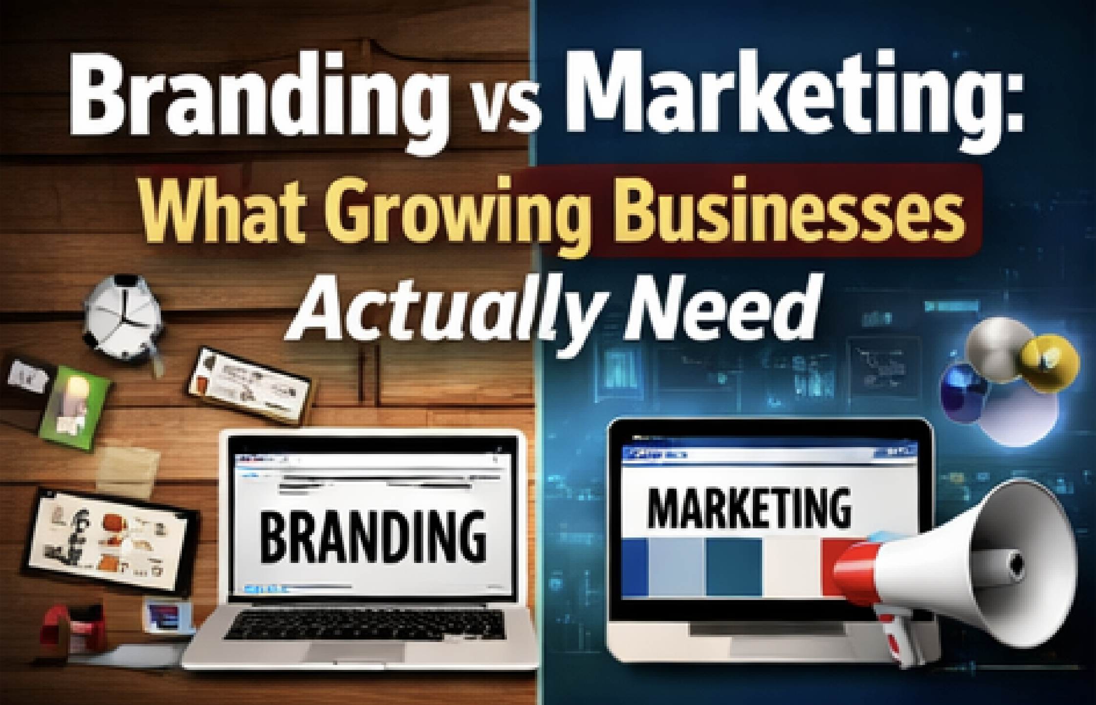 Branding vs Marketing: What Growing Businesses Actually Need