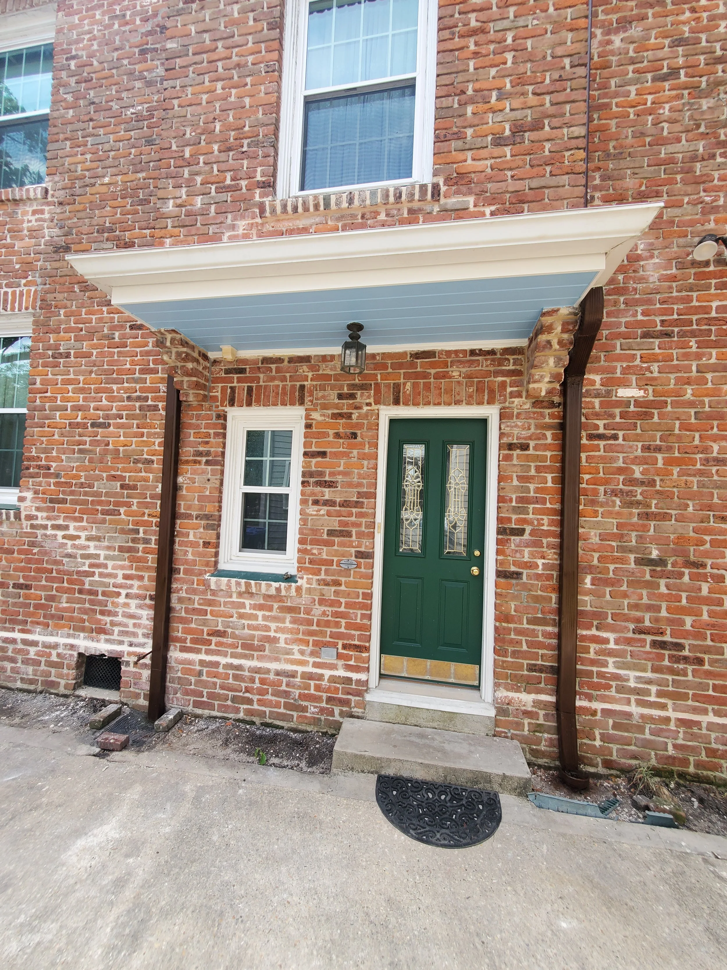 Copper Roof Portico + Brick Facade Repointing