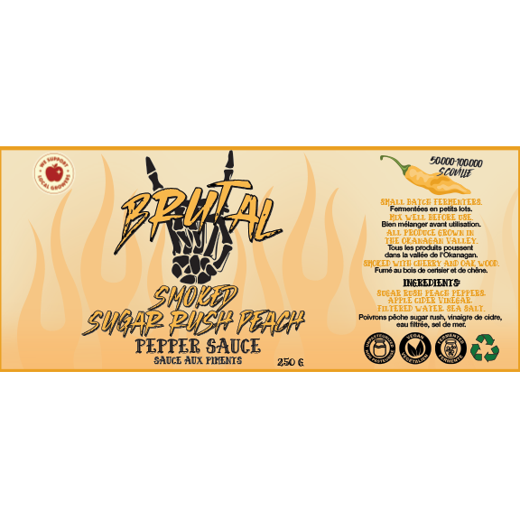 Apple Wood Smoked Sugar Rush Peach Pepper Sauce 250 g