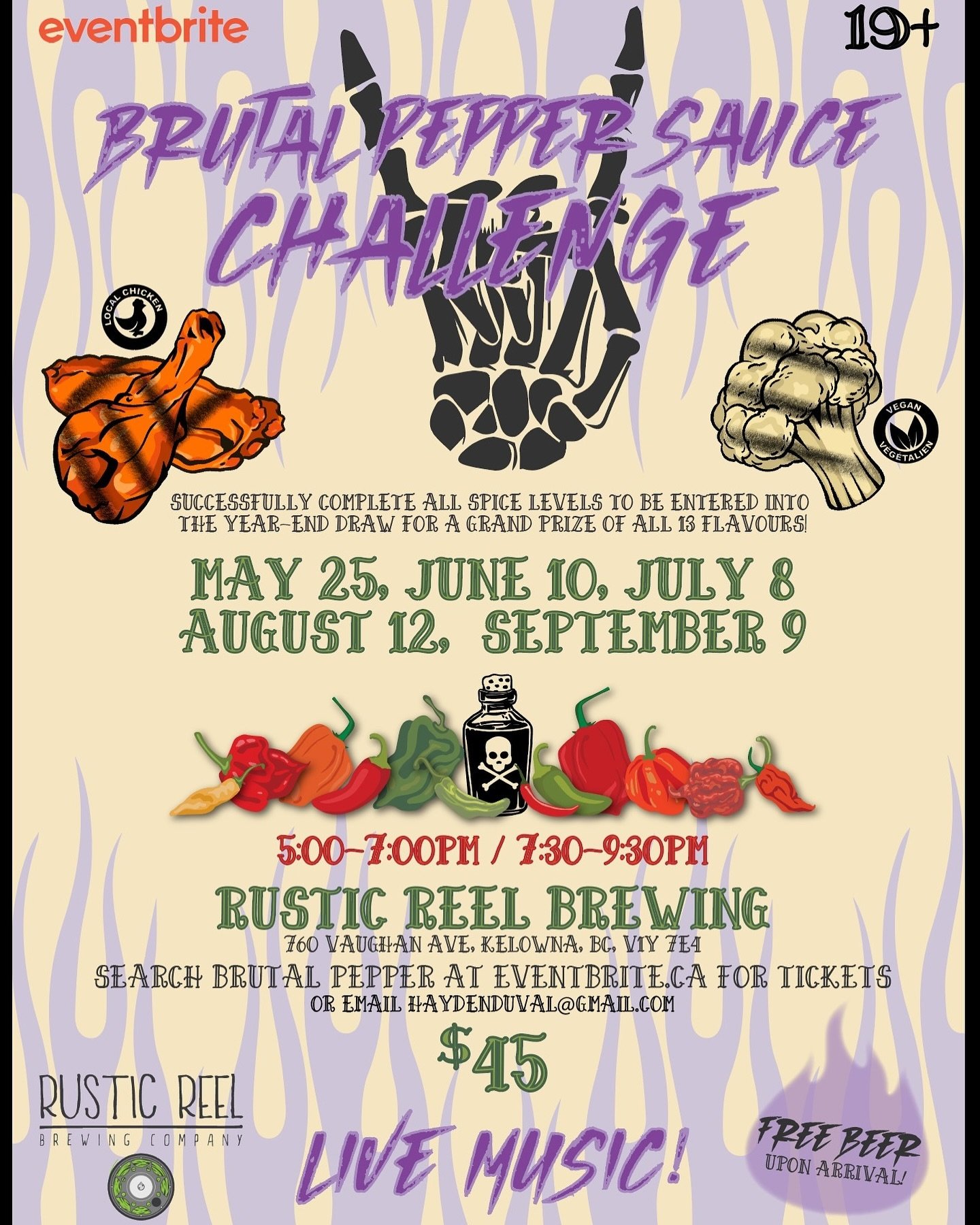 @rusticreel Brutal Pepper Sauce Challenge! 
Get your tickets now 🤘🏼 Link in Bio 🤘🏼.
.
https://www.eventbrite.ca/e/brutal-pepper-sauce-challenge-tickets-885644485497?utm_experiment=test_share_listing&amp;aff=ebdsshios
.
.
#brutal #hotsauce #challe