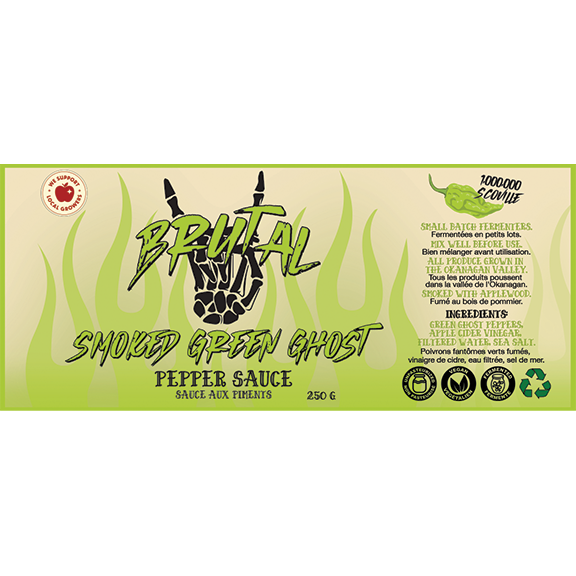 Apple Wood Smoked Green Ghost Pepper Sauce 250 g