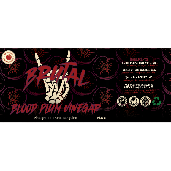 Okanagan Blood Plum Vinegar 250 g