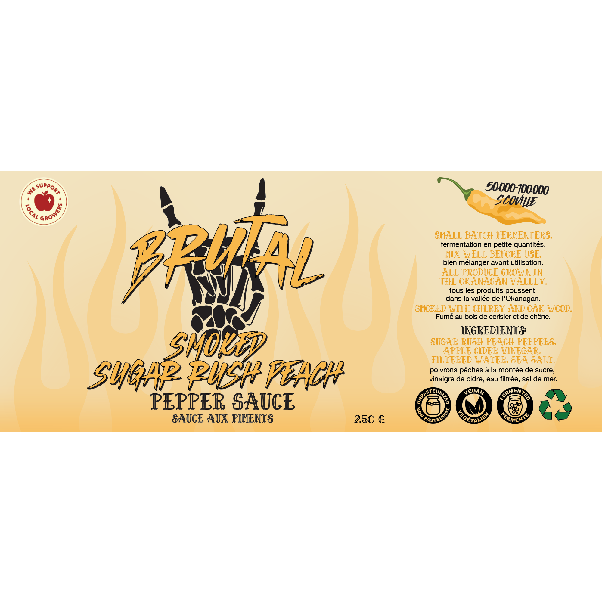 Apple Wood Smoked Sugar Rush Peach Pepper Sauce 250 g