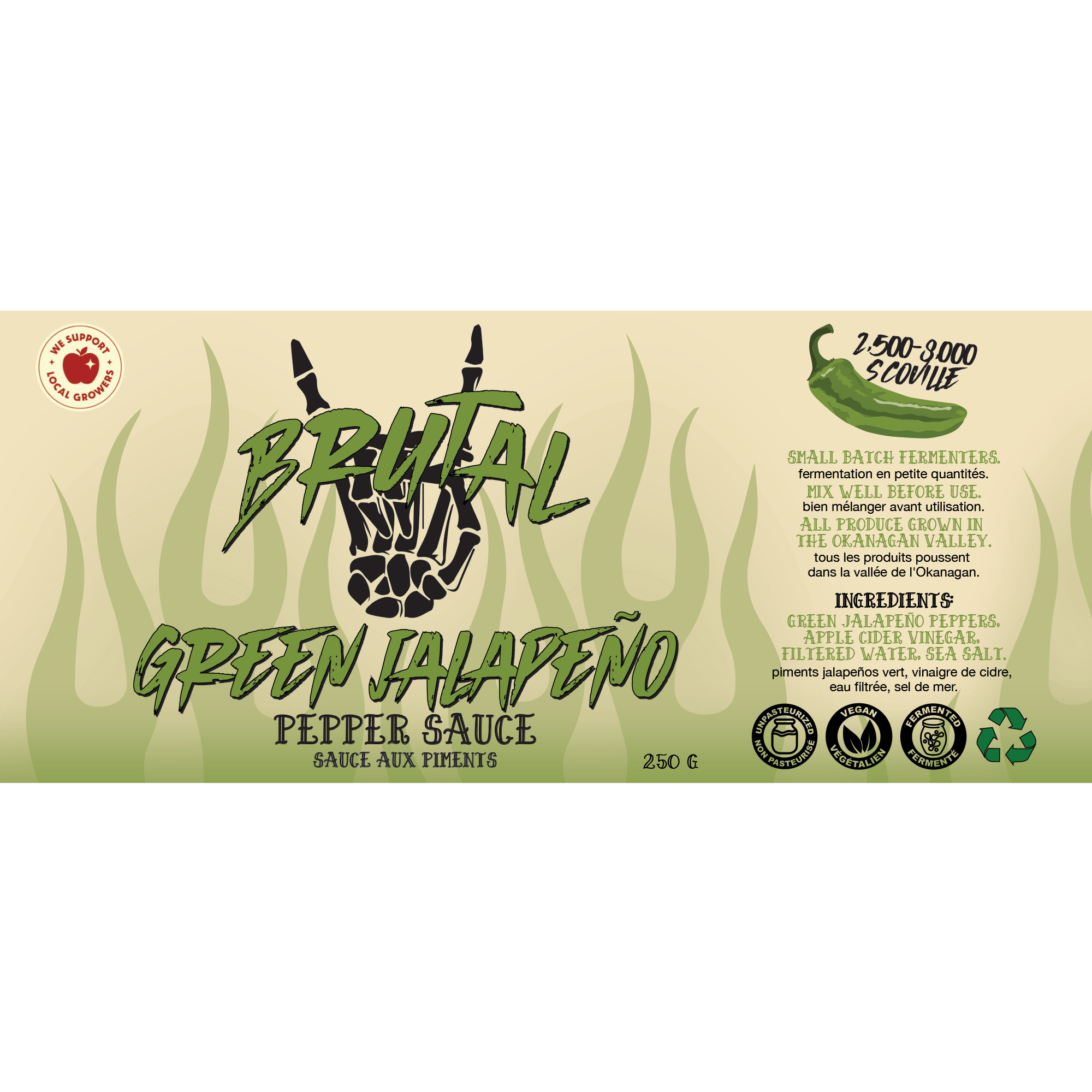 Green Jalapeño Pepper Sauce 250 g