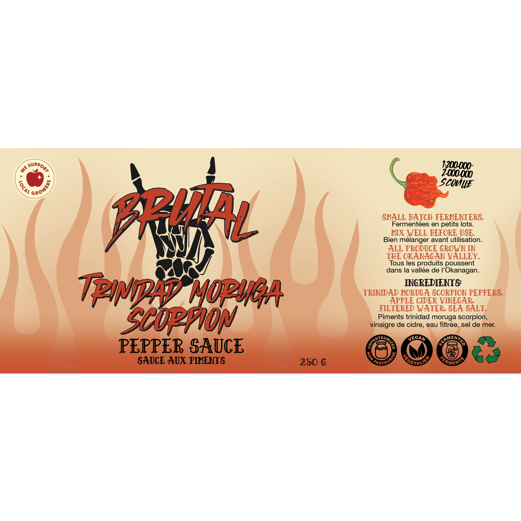 Trinidad Moruga Scorpion Pepper Sauce 250 g
