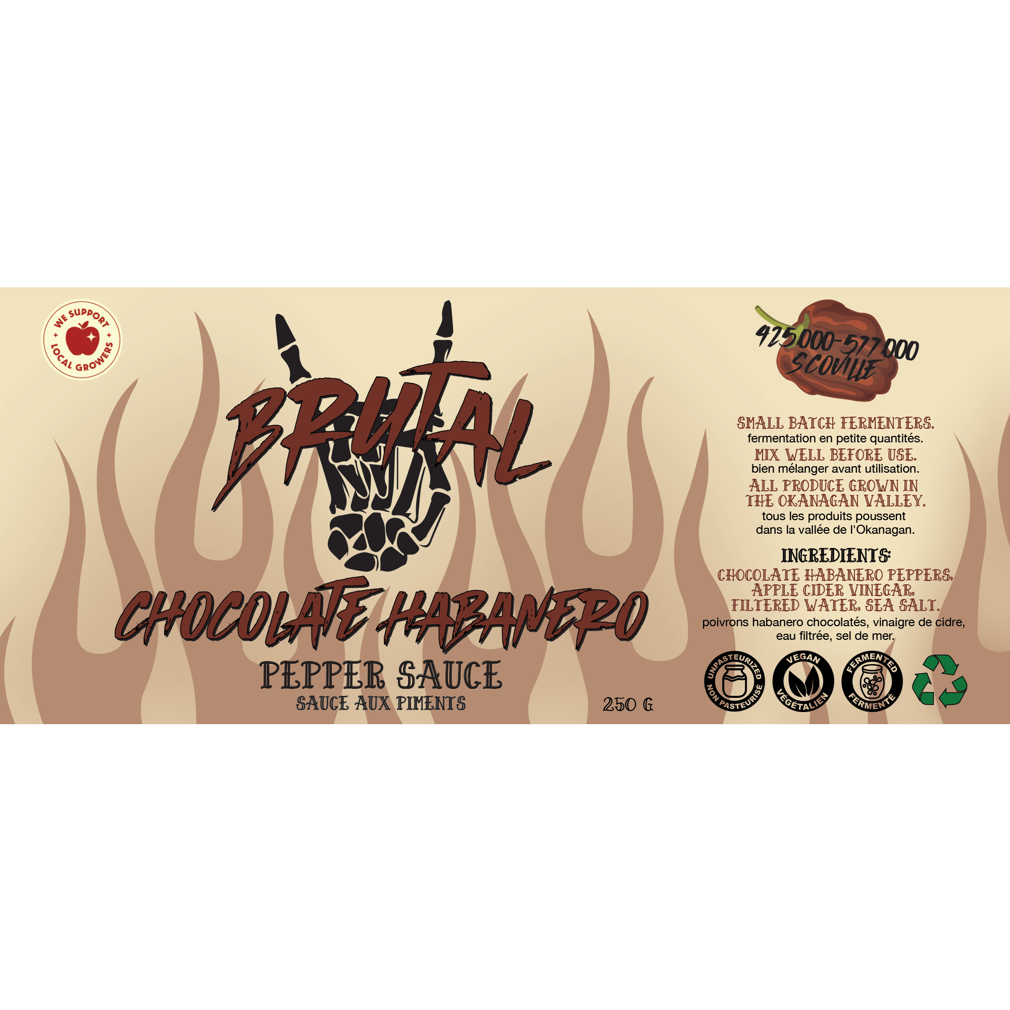 Chocolate Habanero Pepper Sauce 250 g