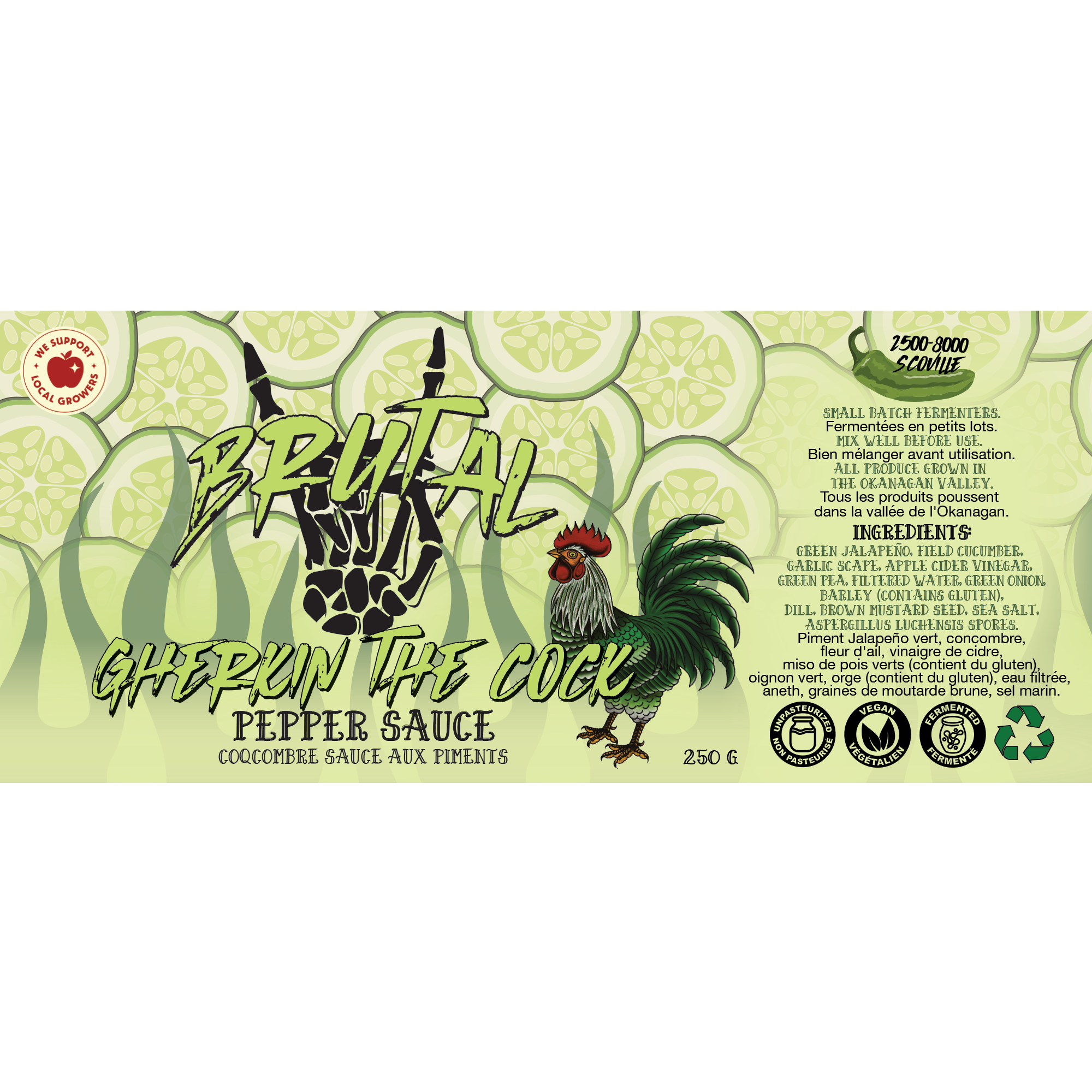 Gherkin the Cock Pepper Sauce 250 g