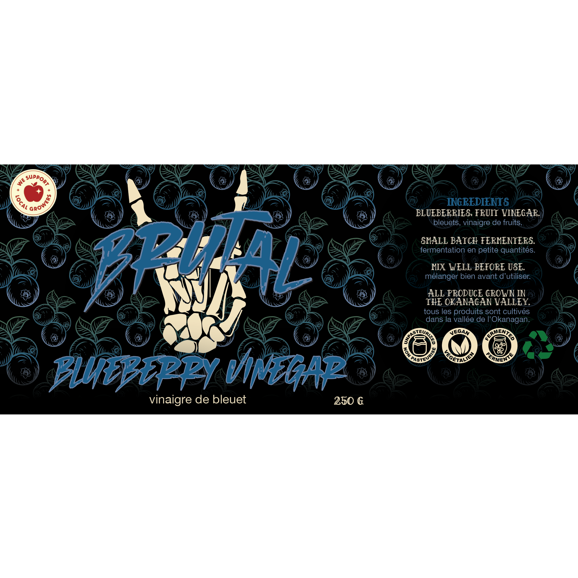 Okanagan Blueberry Vinegar 250 g