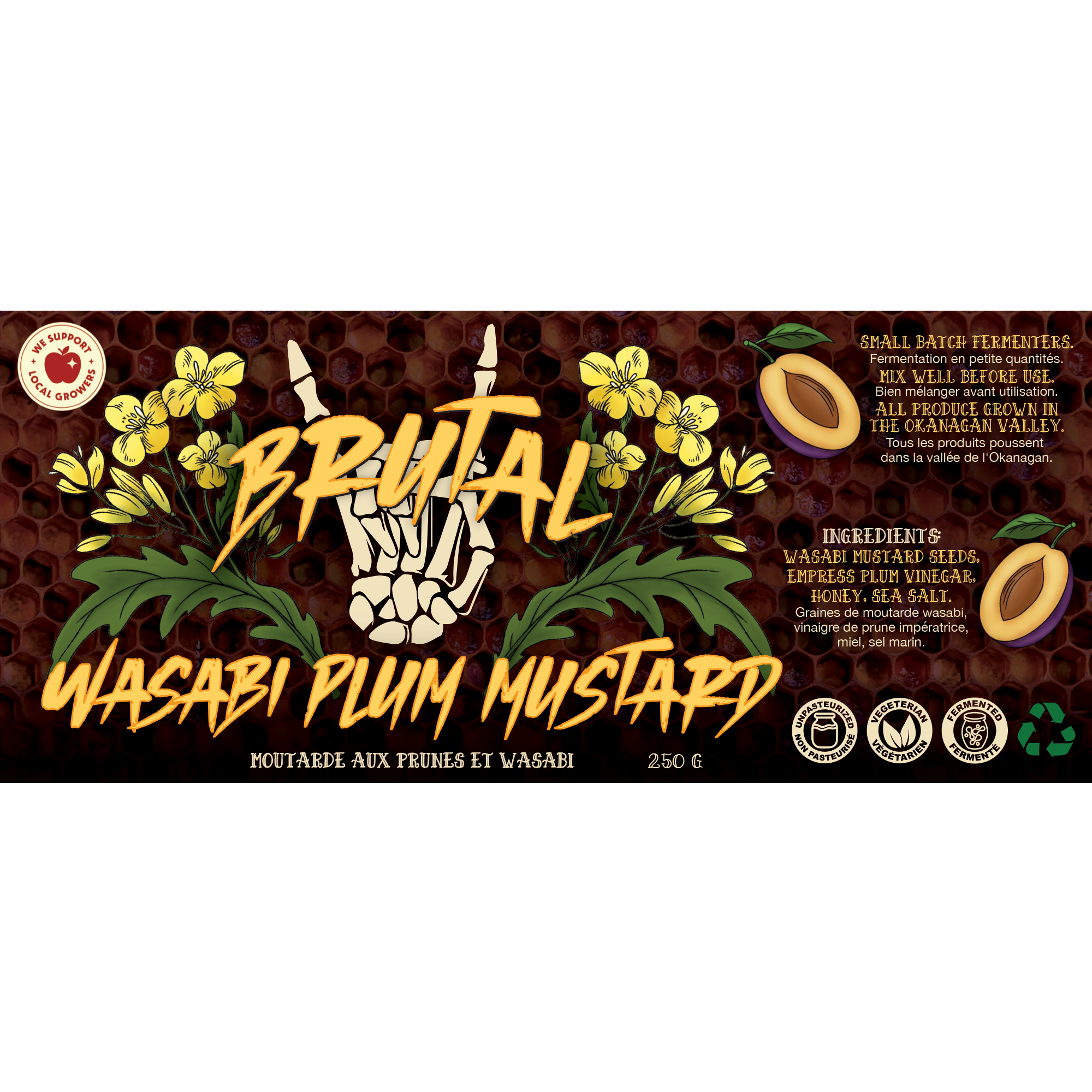 Wasabi Plum Mustard 250 g