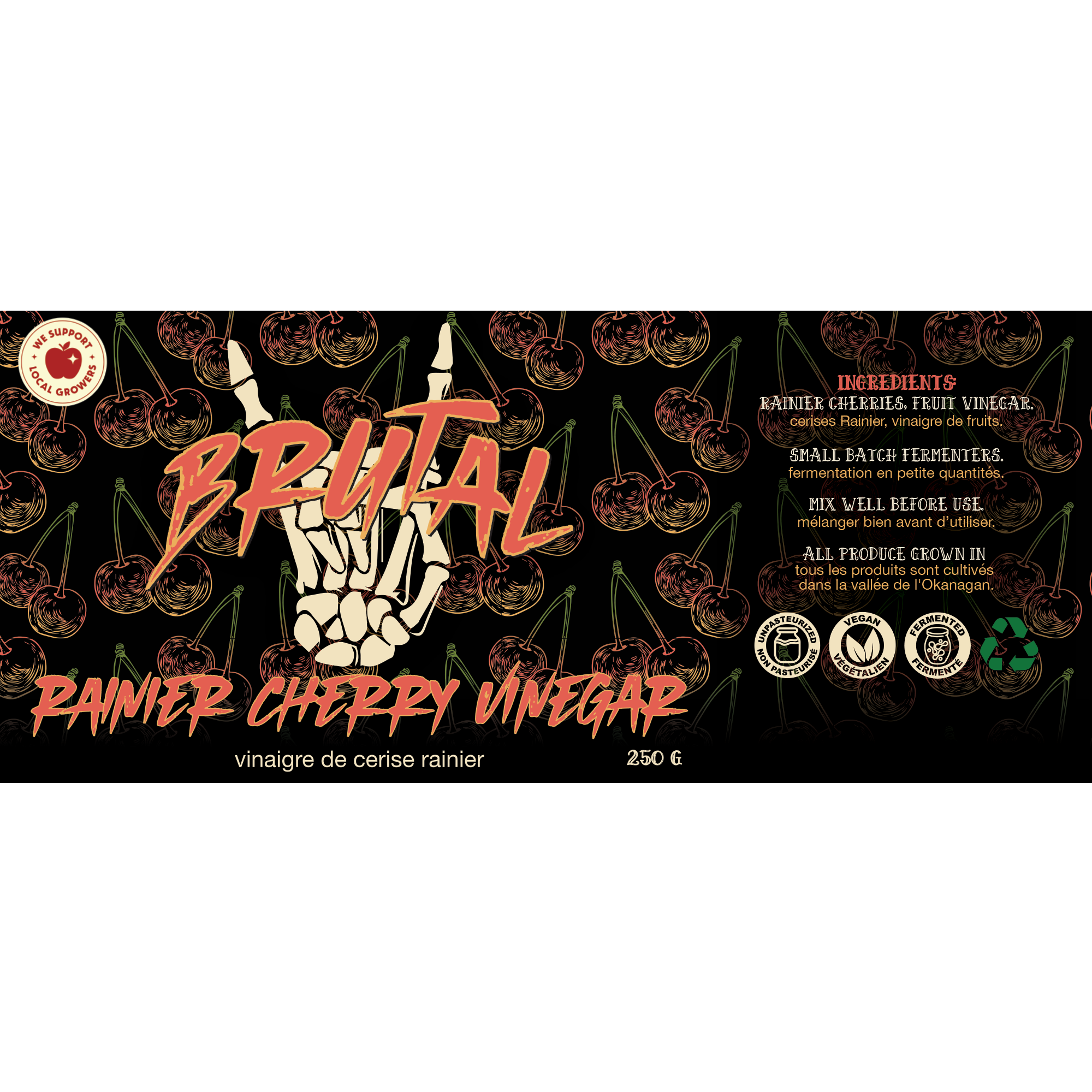 Okanagan Reiner Cherry Vinegar 250 g