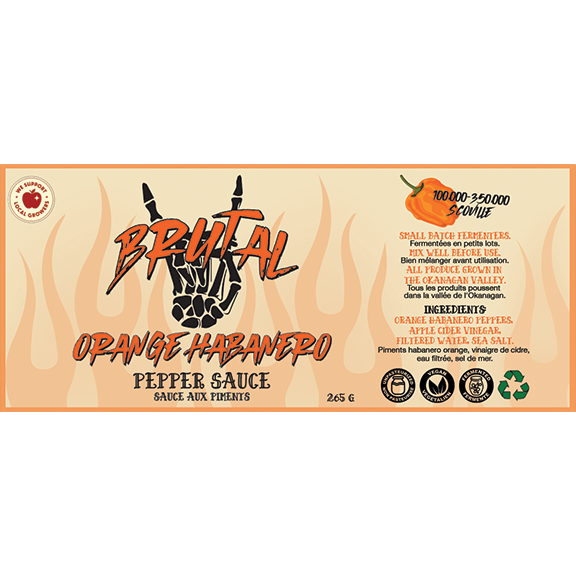Orange Habanero Pepper Sauce 250 g