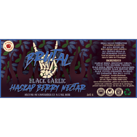 Black Garlic Haskap Berry Nectar 250 g