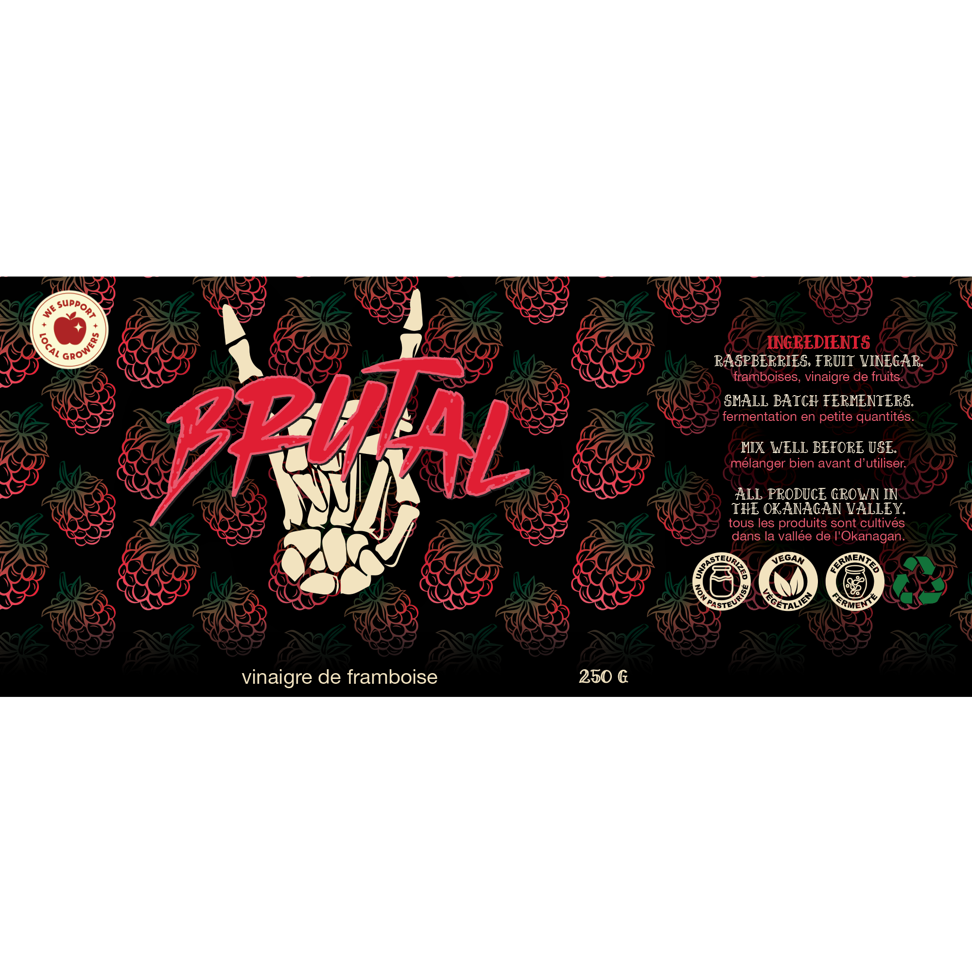 Okanagan Raspberry Vinegar 250 g