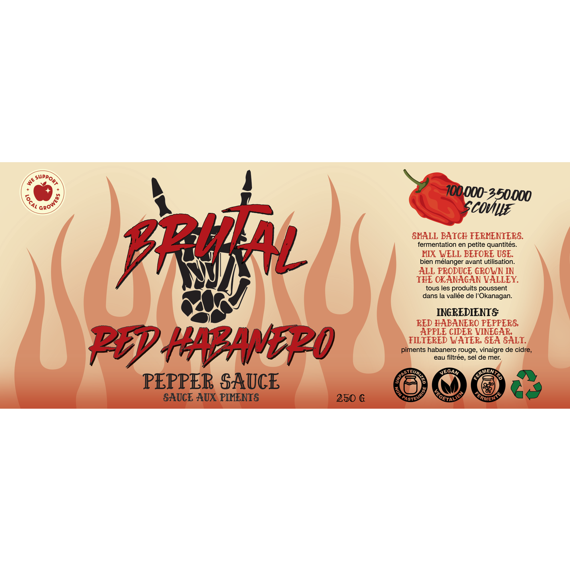 Red Habanero Pepper Sauce 250 g