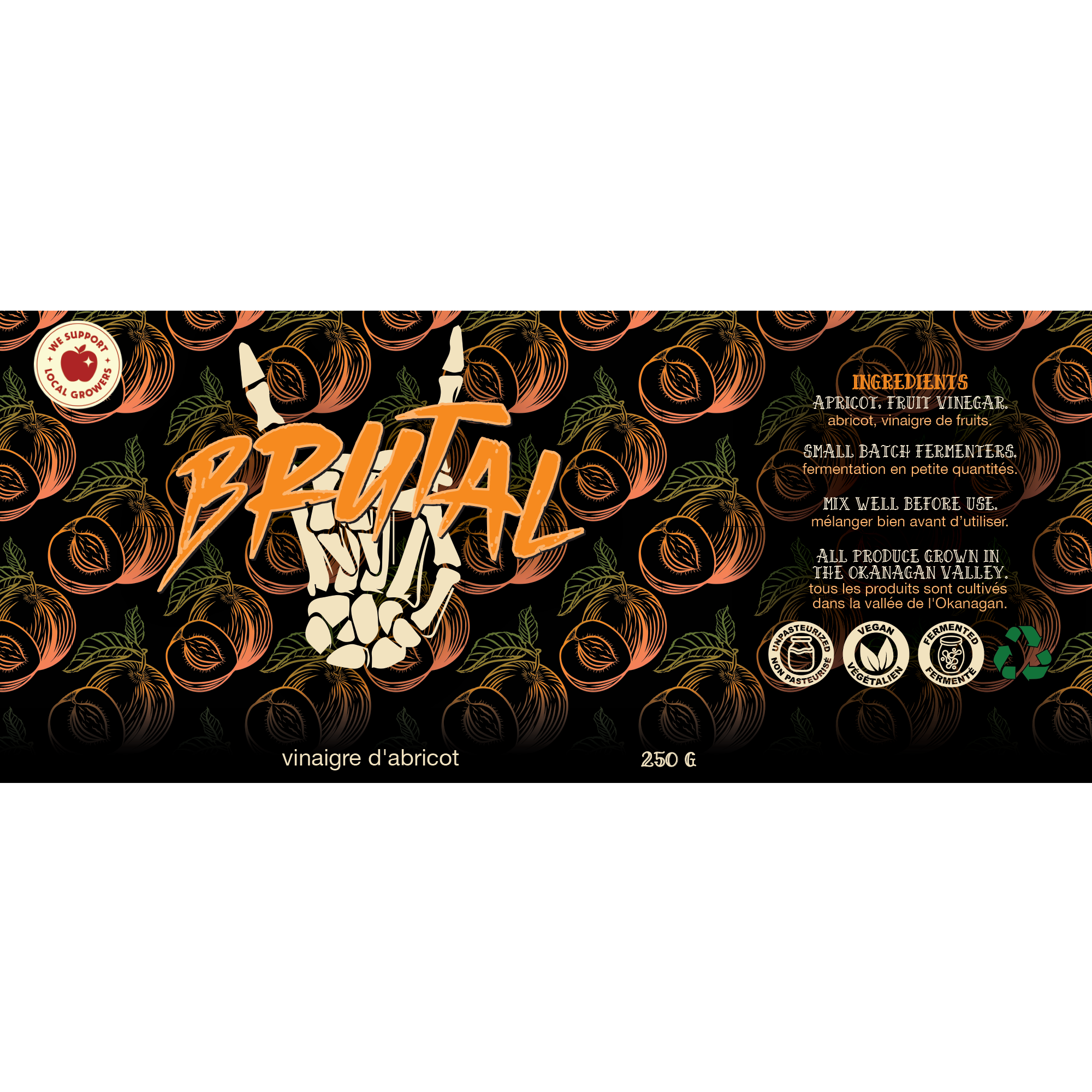 Okanagan Apricot Vinegar 250 g