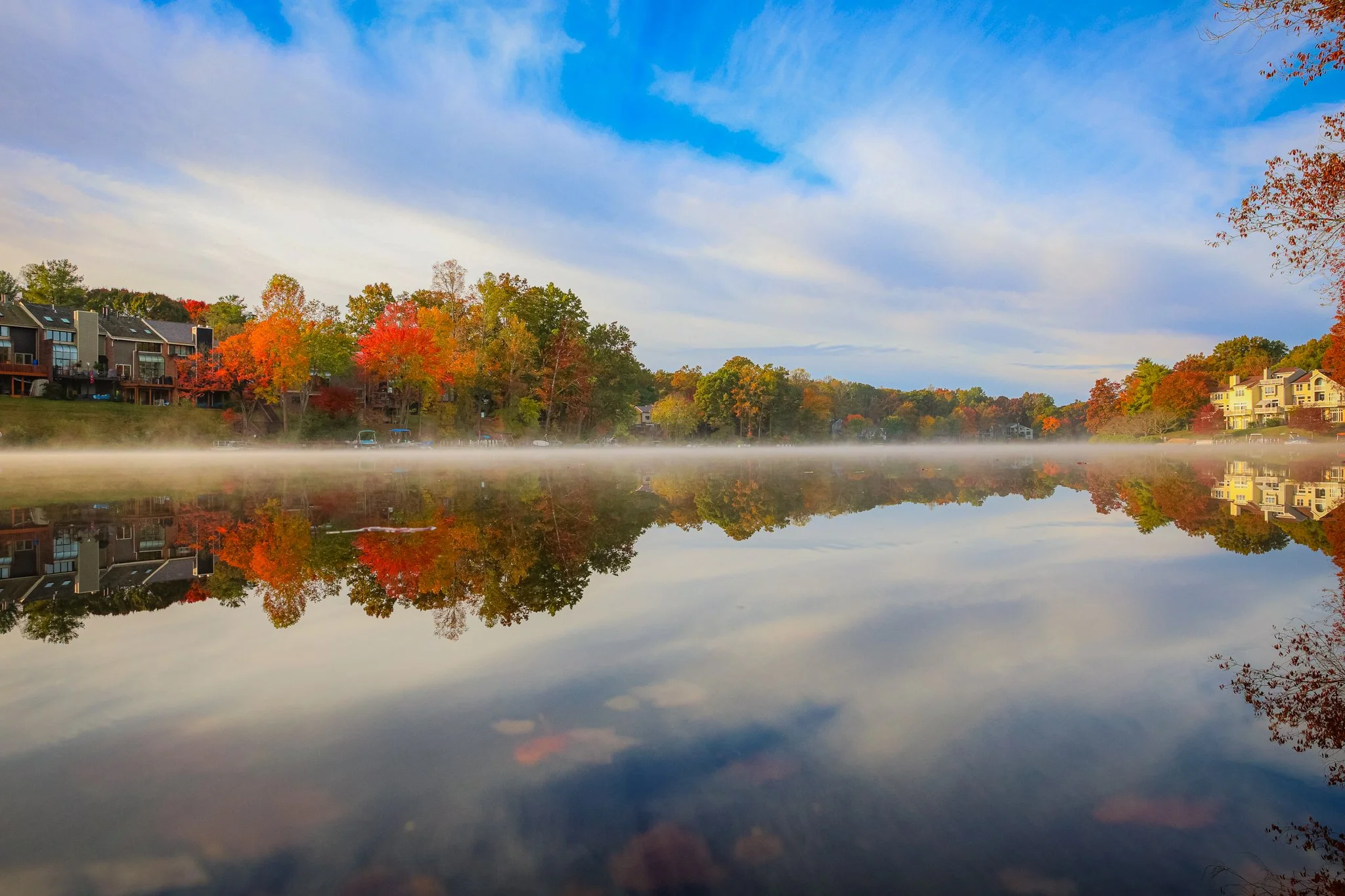 A fall morning at Lake Audobon