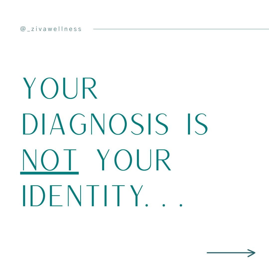 You are not your diagnosis.

A diagnosis can feel overwhelming, like a label that dictates your future. But it&rsquo;s not your fate&mdash;it&rsquo;s simply a message.

When we fall into victim consciousness, believing our diagnosis is &ldquo;just ge