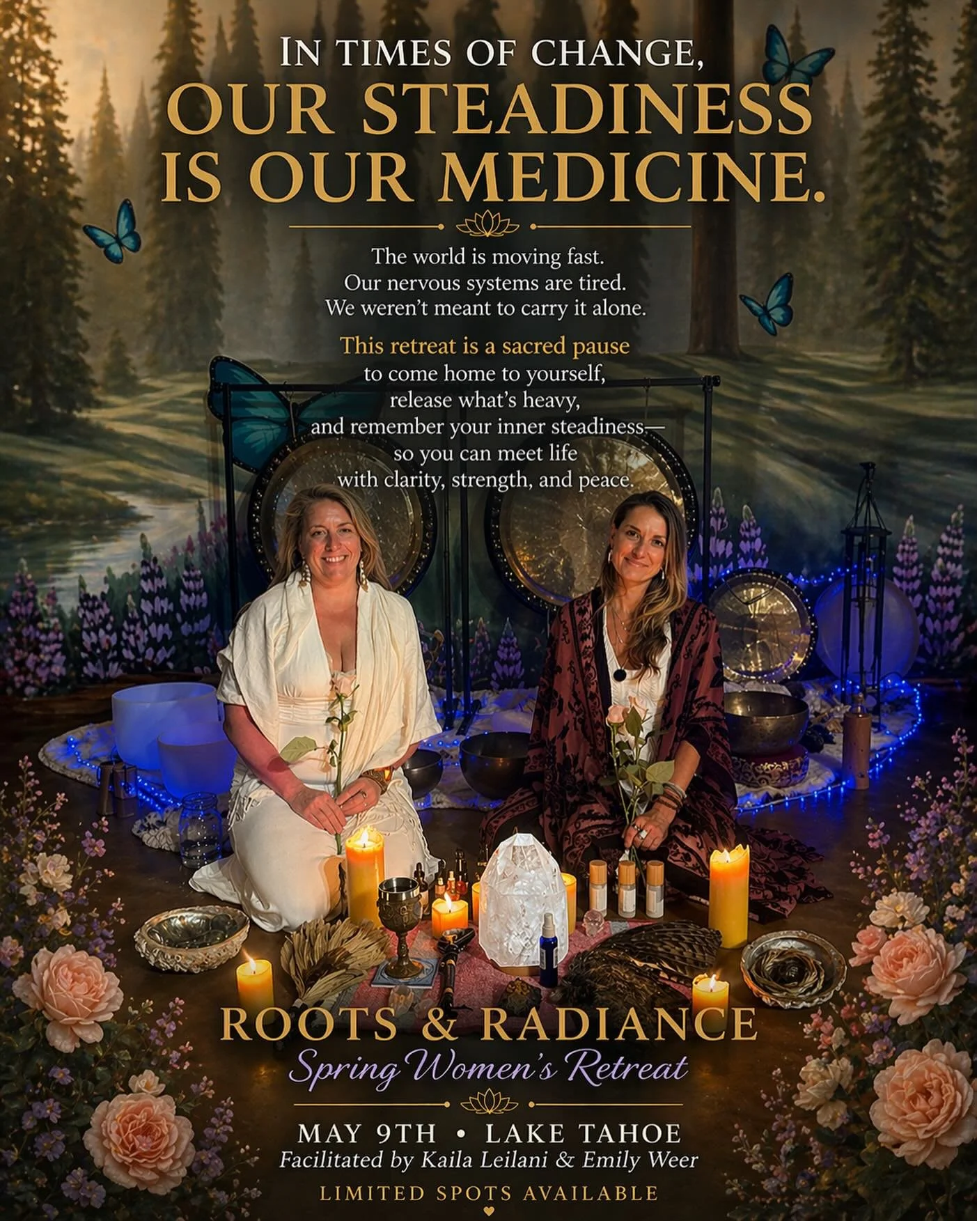 In times like these&hellip; steadiness is the medicine.

The world is moving fast.
There&rsquo;s a lot coming up&hellip; internally and collectively.

And the instinct can be to push through it.
To handle it alone.
To stay in the mind.

But we weren&