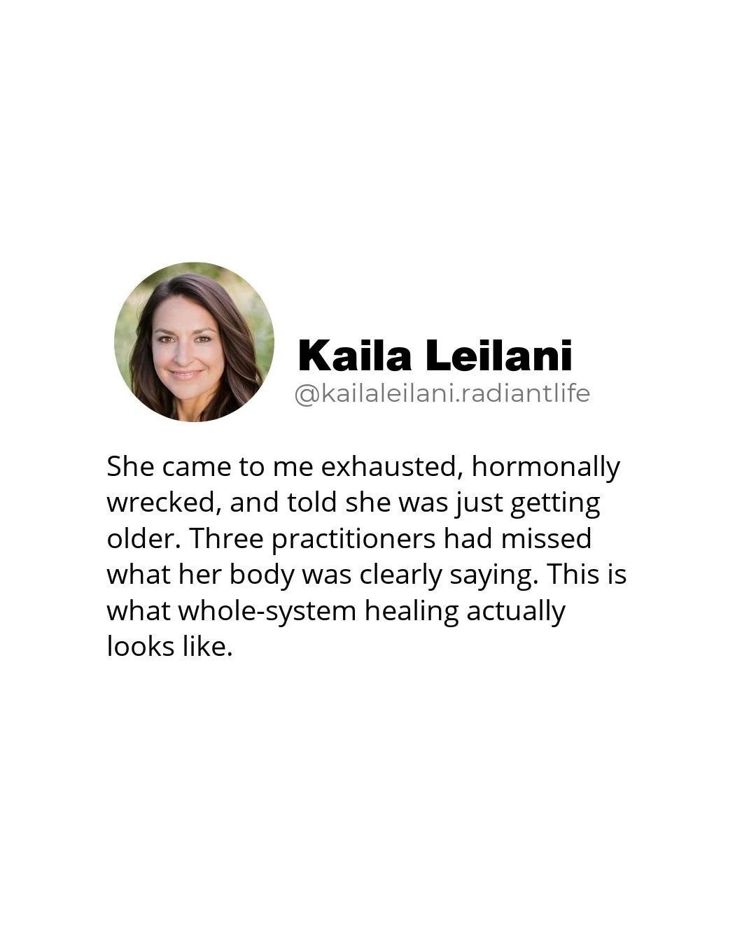 She was 47, couldn't sleep, gained weight without explanation, felt anxious for no reason, and cried driving to work. Every lab came back ""normal."" Every doctor said it was stress or age. 💫

What we found when we looked deeper: