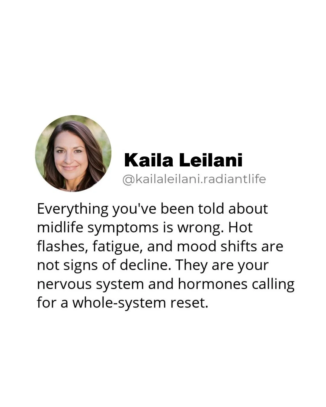 Most women spend years chasing individual symptoms, a pill for sleep, a cream for hormones, a supplement for energy, never realizing the real issue is a system under chronic stress. 🌿

In perimenopause and menopause, declining estrogen directly affe