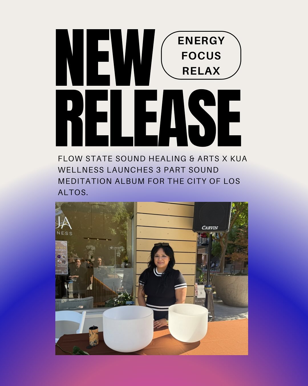 In partnership with the @cityoflosaltos and @kuawellness , Flow State Sound Healing &amp; Arts is excited to offer a three-part meditation album for the city&rsquo;s 4 week &ldquo;Prepare for Self-Care&rdquo; program.

This album features a series of