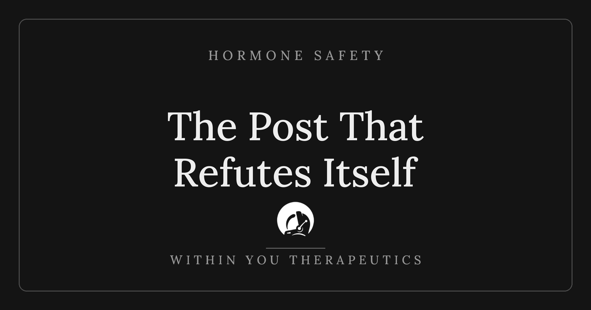 The Post That Refutes Itself