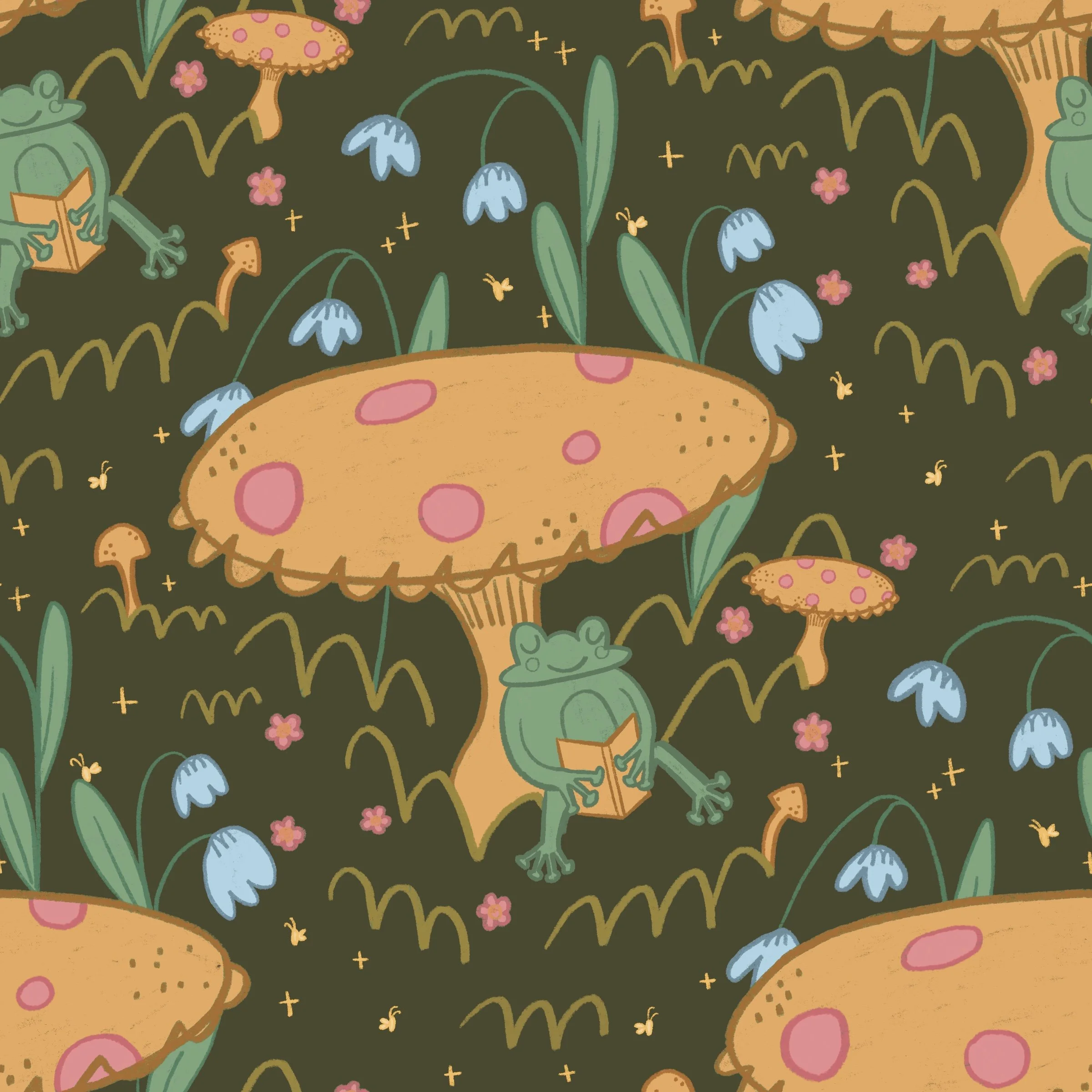 Reading Frog-Full-Olive-HW24-B80