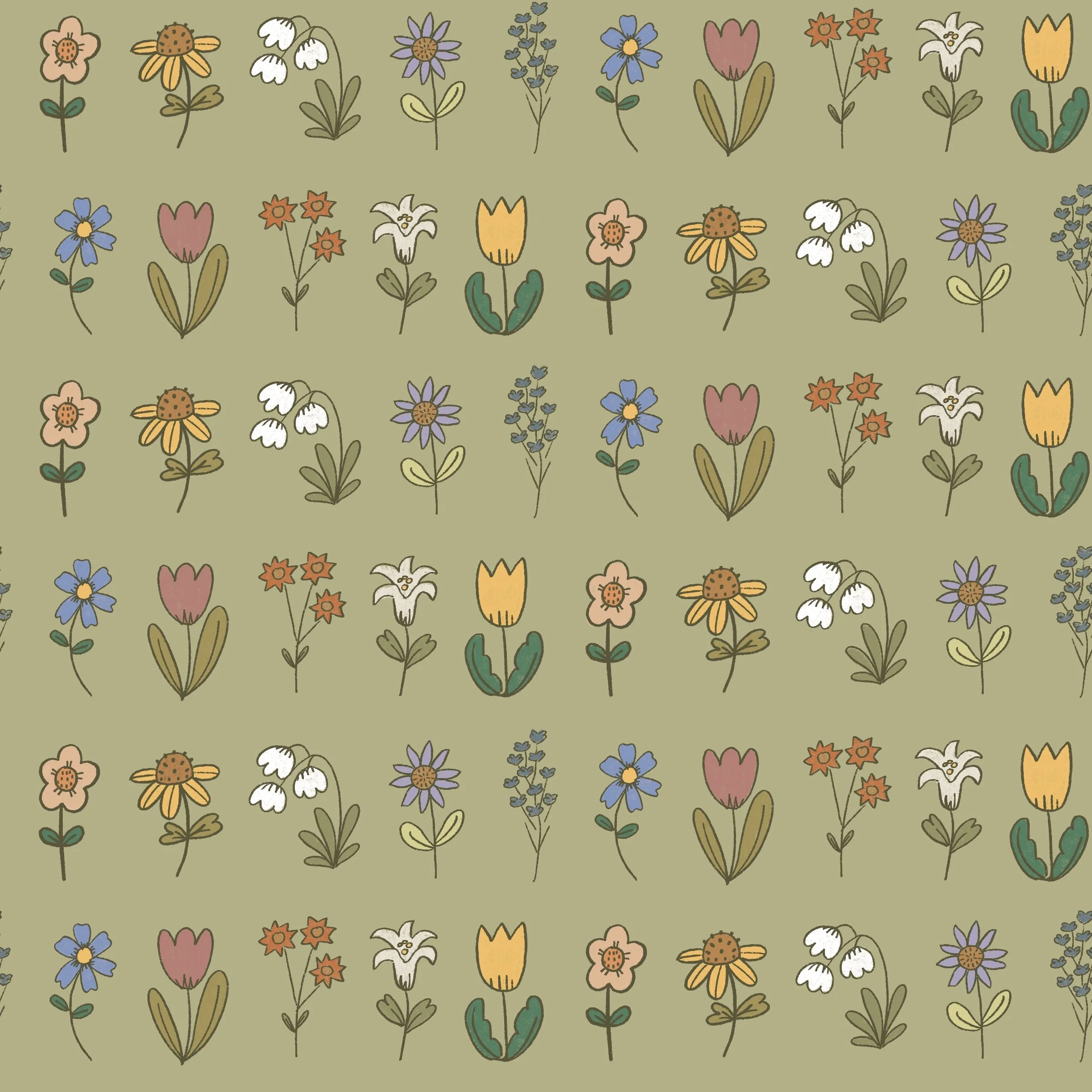 Wildflower Fields-Green-HW24-B71