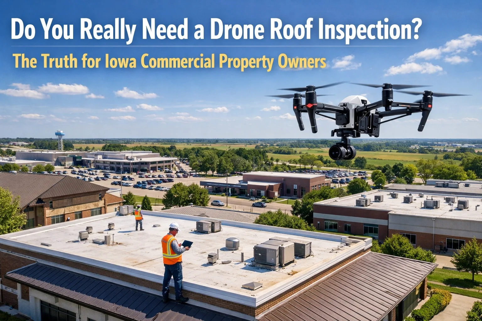 Do You Really Need a Drone Roof Inspection? The Truth for Iowa Commercial Property Owners