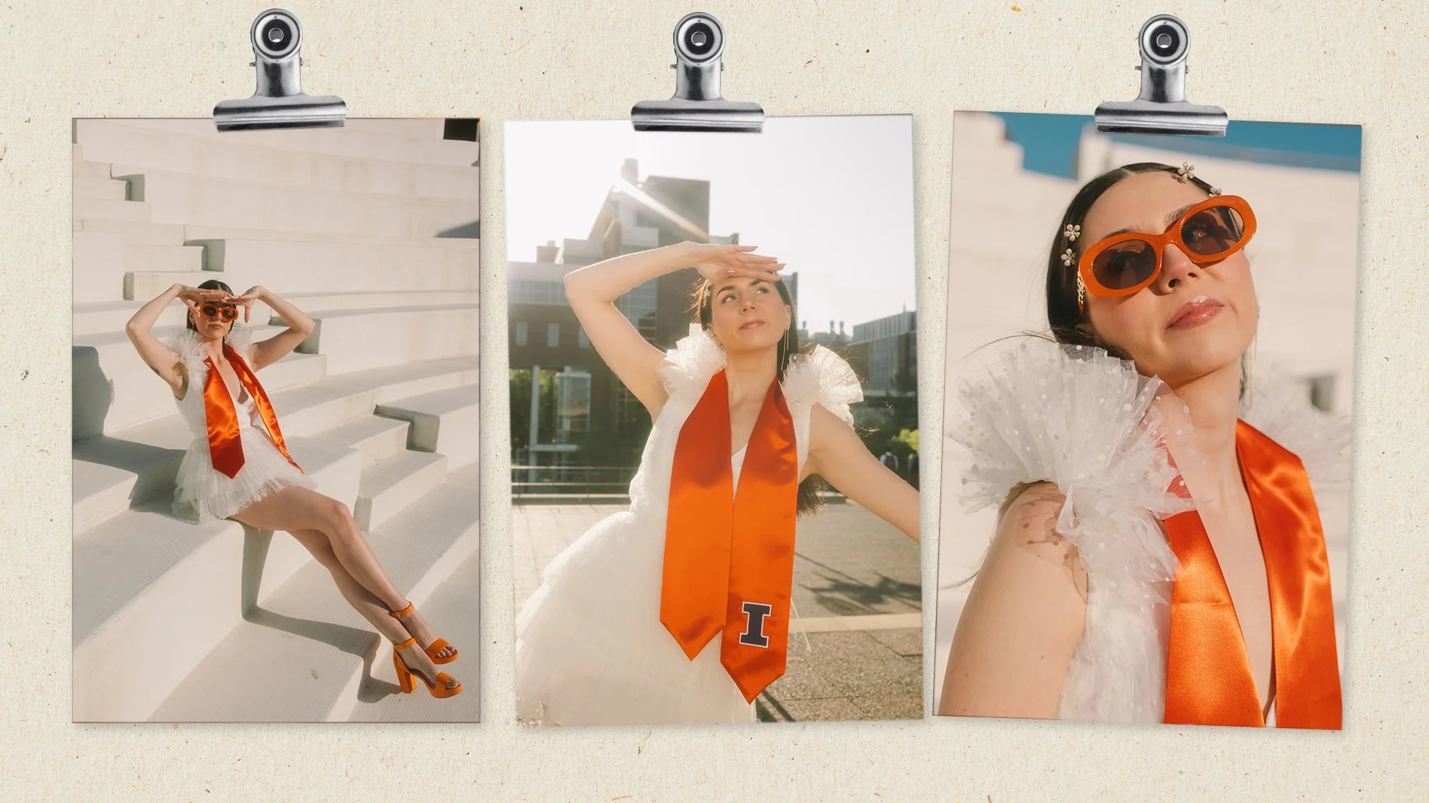 Senior graduation portraits at the University of Illinois Urbana Champaign