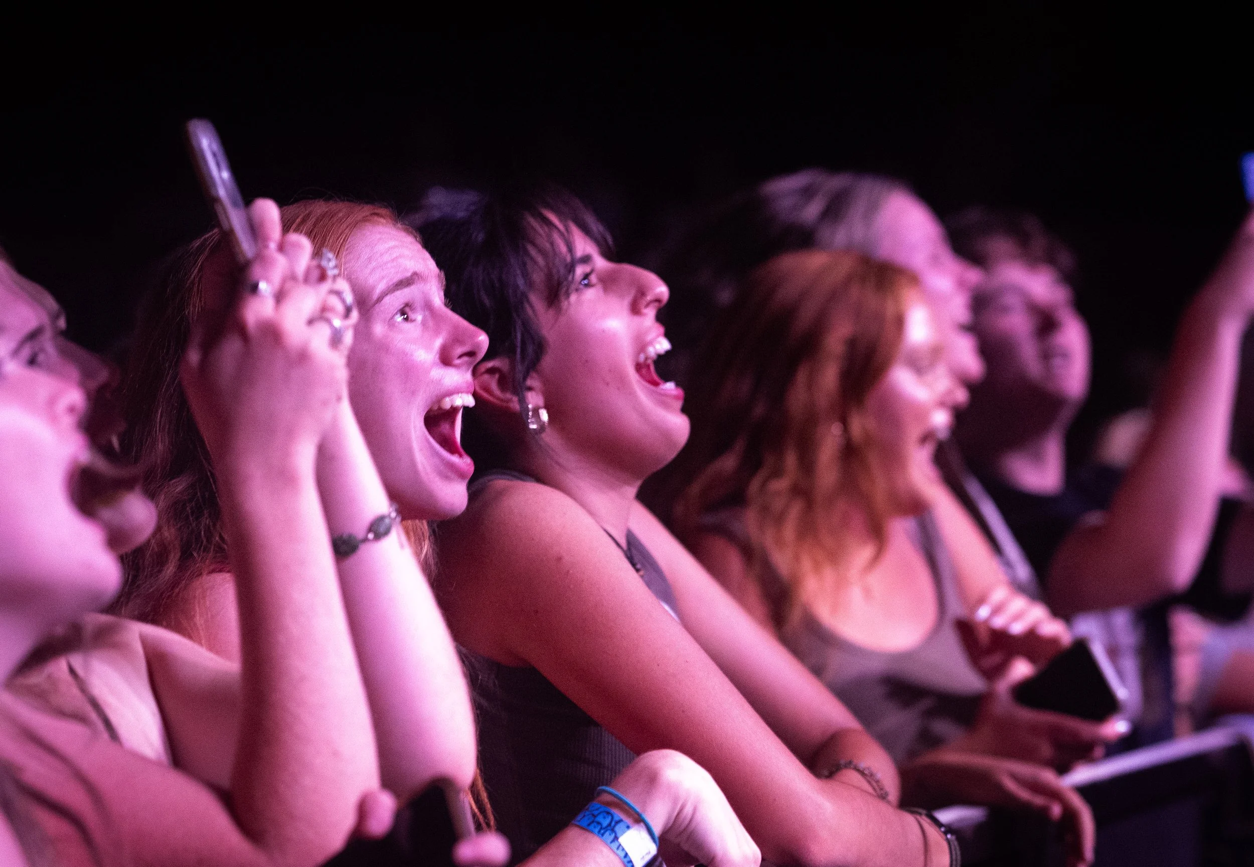 a passionate crowd sings along with flipturn @ uc theatre in berkeley, ca (oct. 4, 2023)